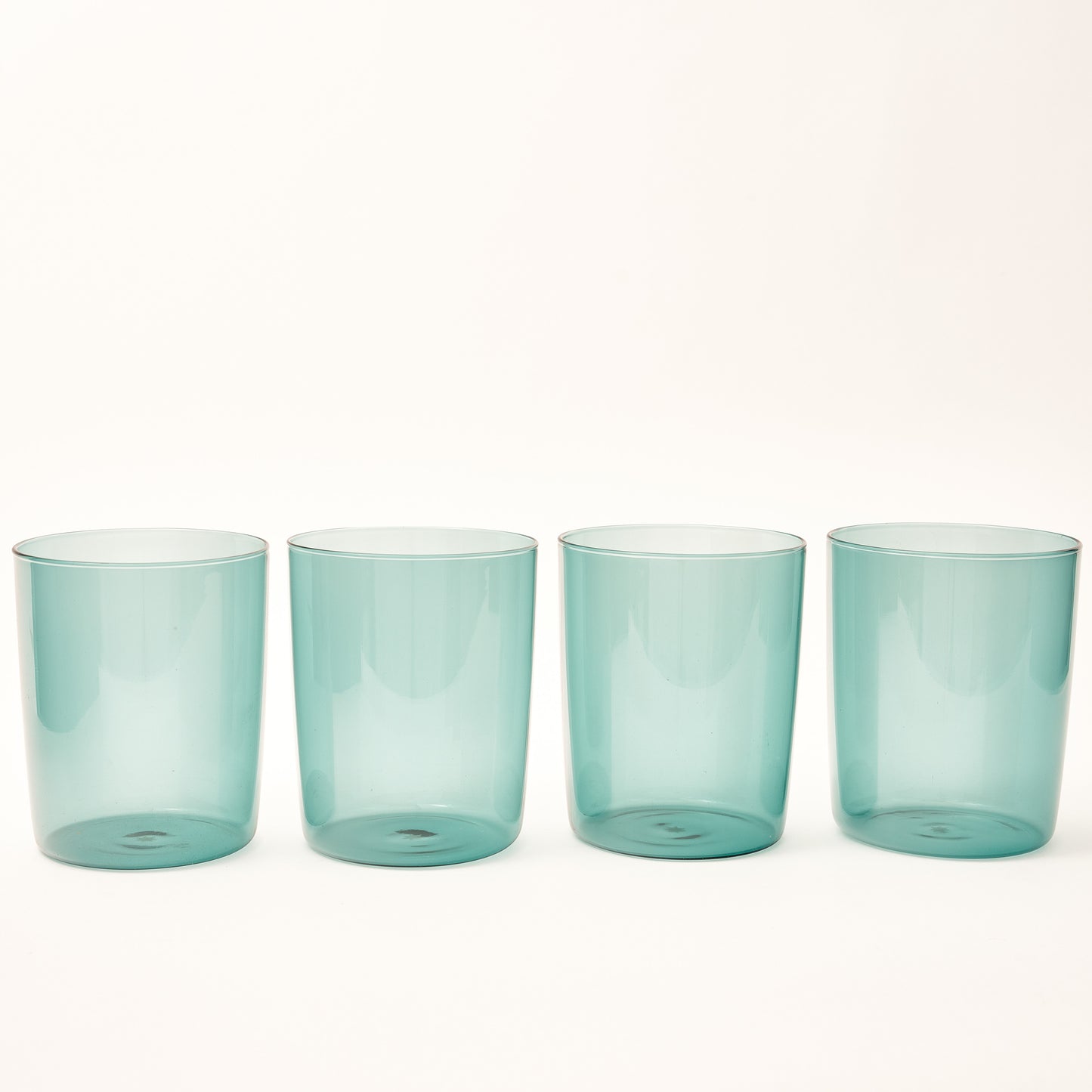 Large Mouth-Blown Tumbler - Teal