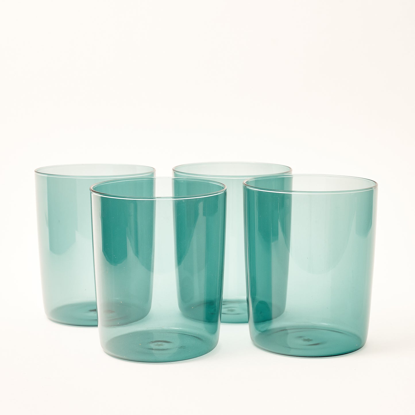 Large Mouth-Blown Tumbler - Teal