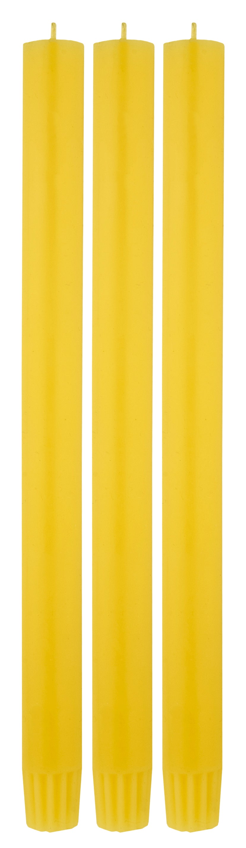 Yellow Dinner Candle - pack of 12