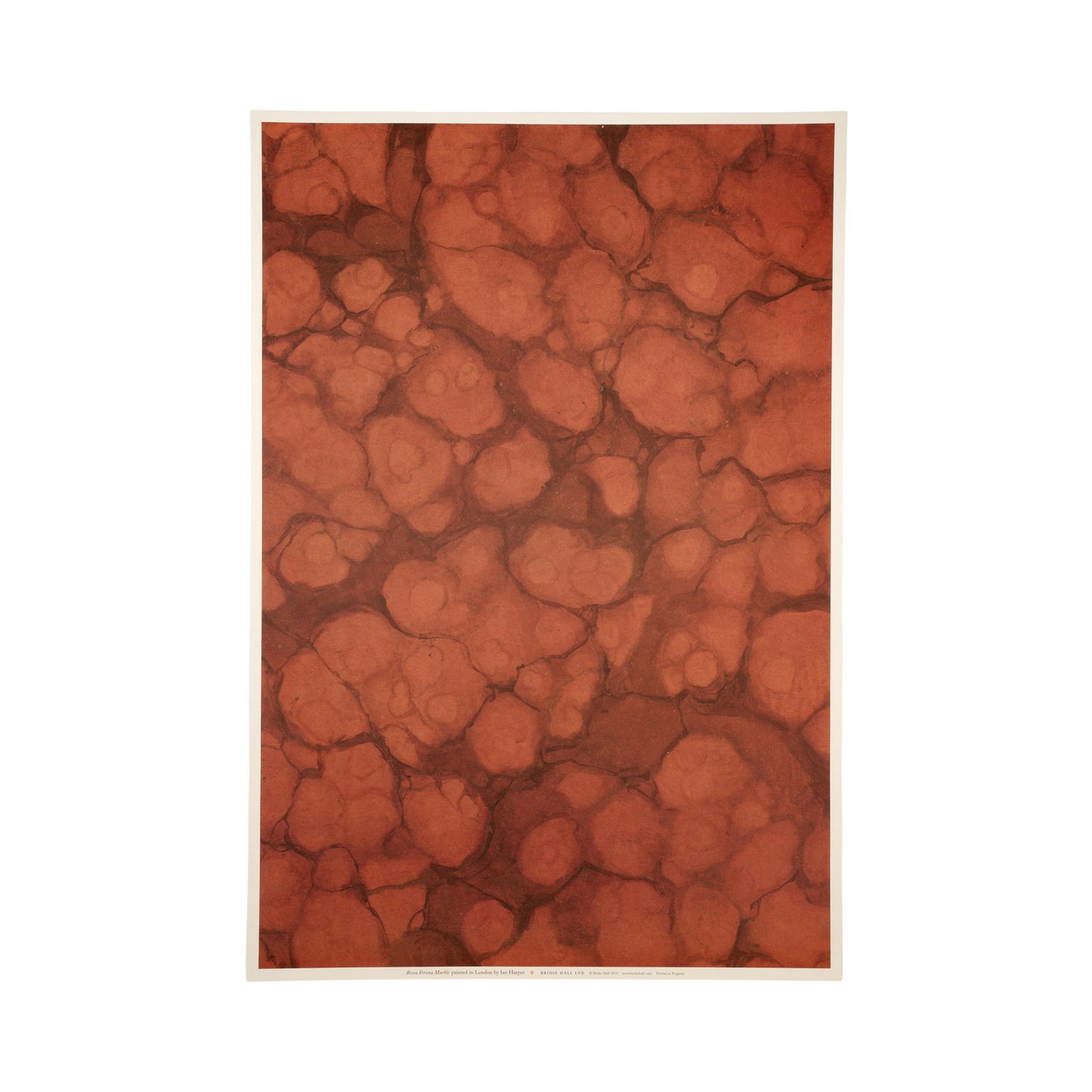Rosso Verona Marble Patterned Paper