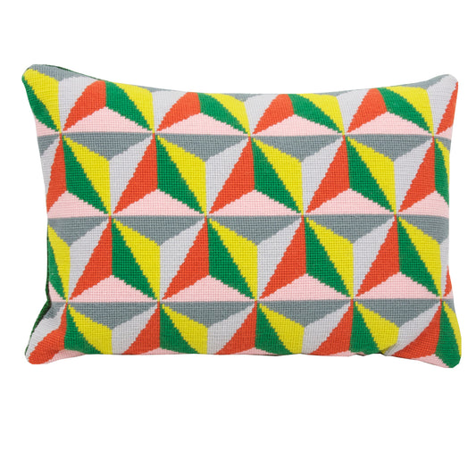 Tetrahedron Cushion - Pink