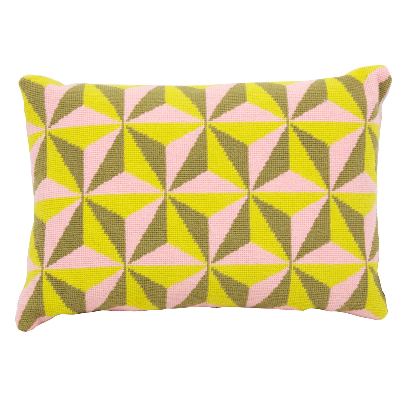 Tetrahedron Cushion - Yellow