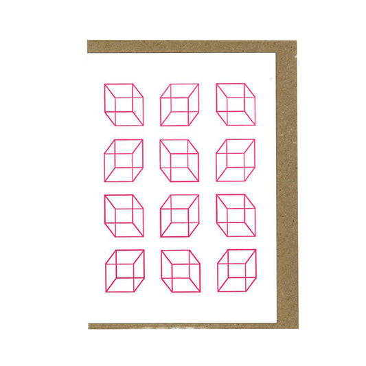 Cubes - Greeting Card