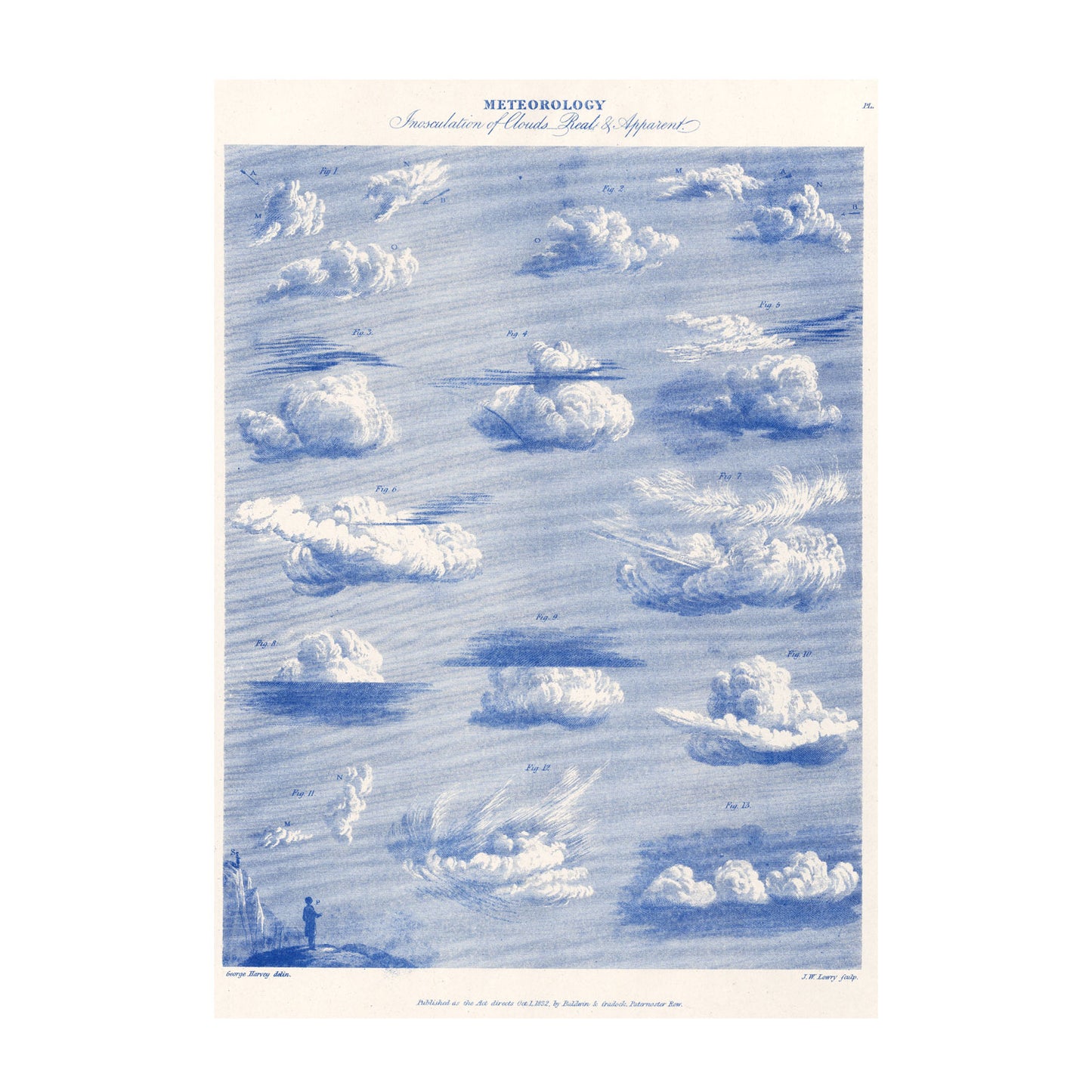 Clouds - A3 Risograph Poster