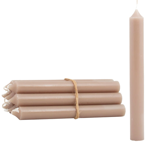 Taupe Dinner Candle - pack of 12