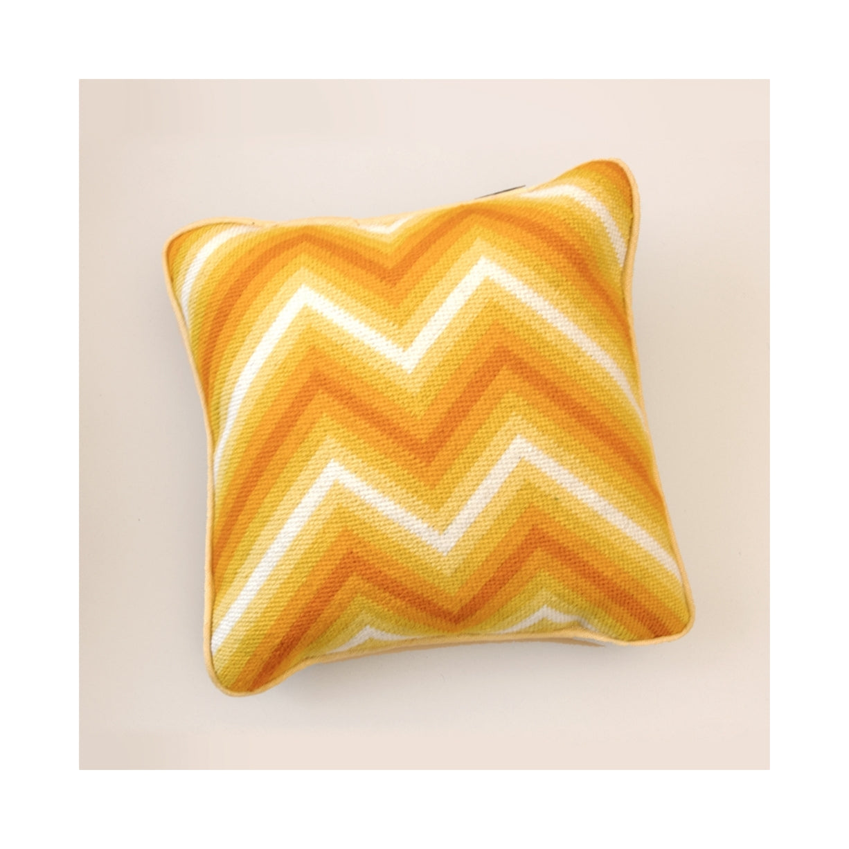 Zig-Zag Cushion - Yellow