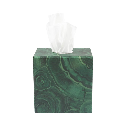 Tissue Box - Malachite