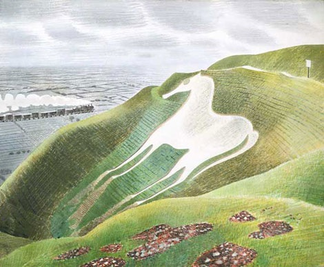 Westbury Horse by Eric Ravilious