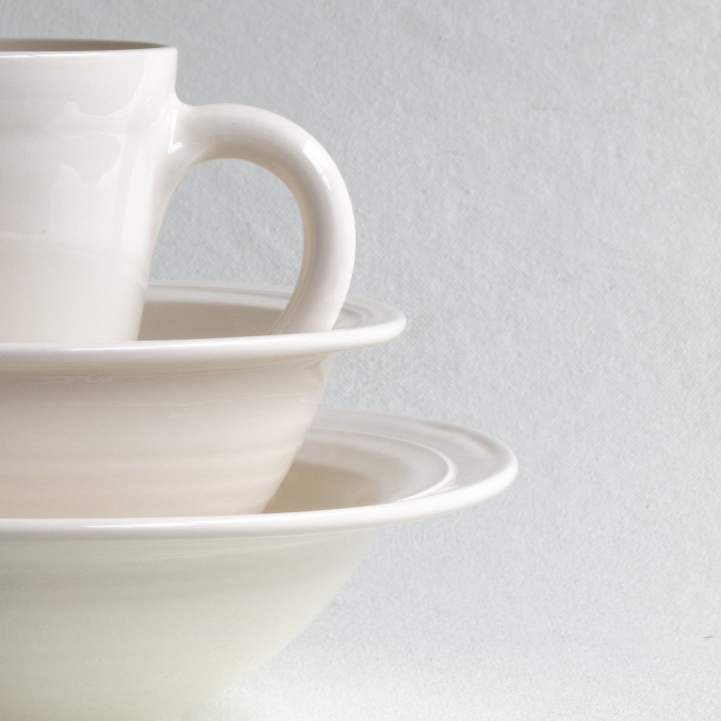 Creamware Hand Cast Mug