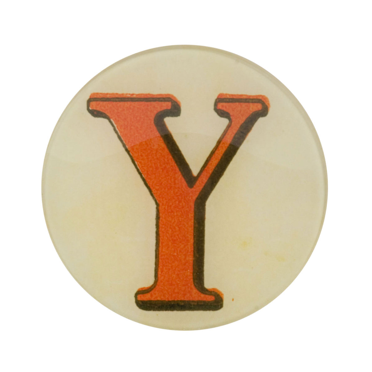 5 3/4” Picture Plate Red Letter Y