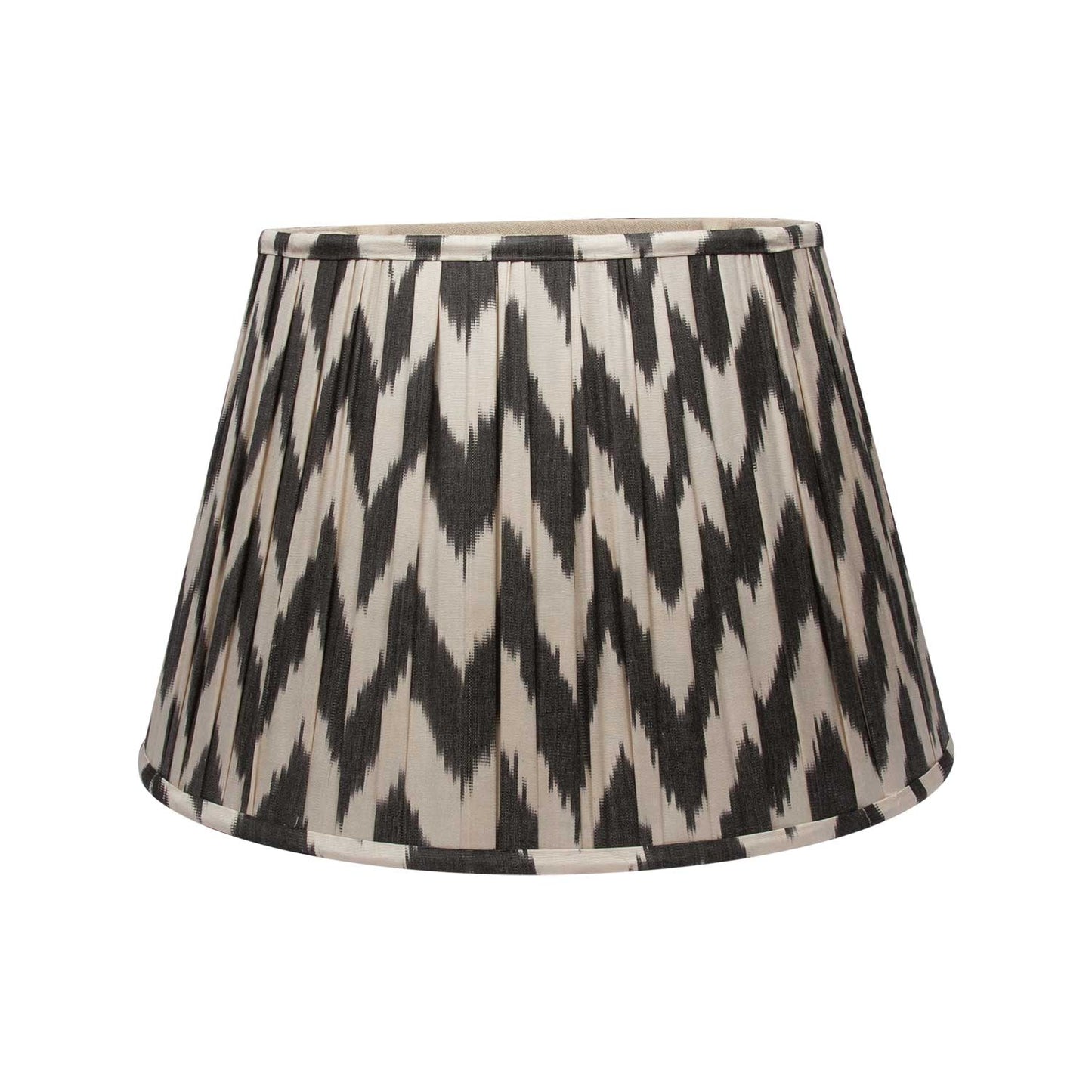 18" Black Chevron Ikat Lampshade