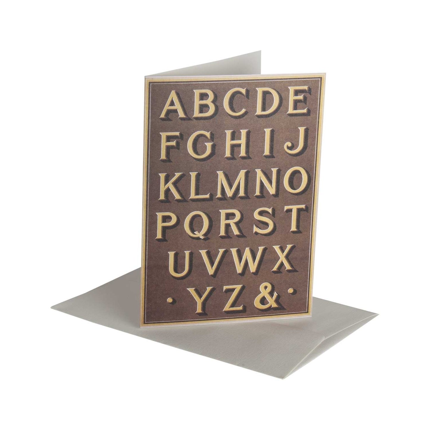 Fancy Letters Shadow - Greeting Card