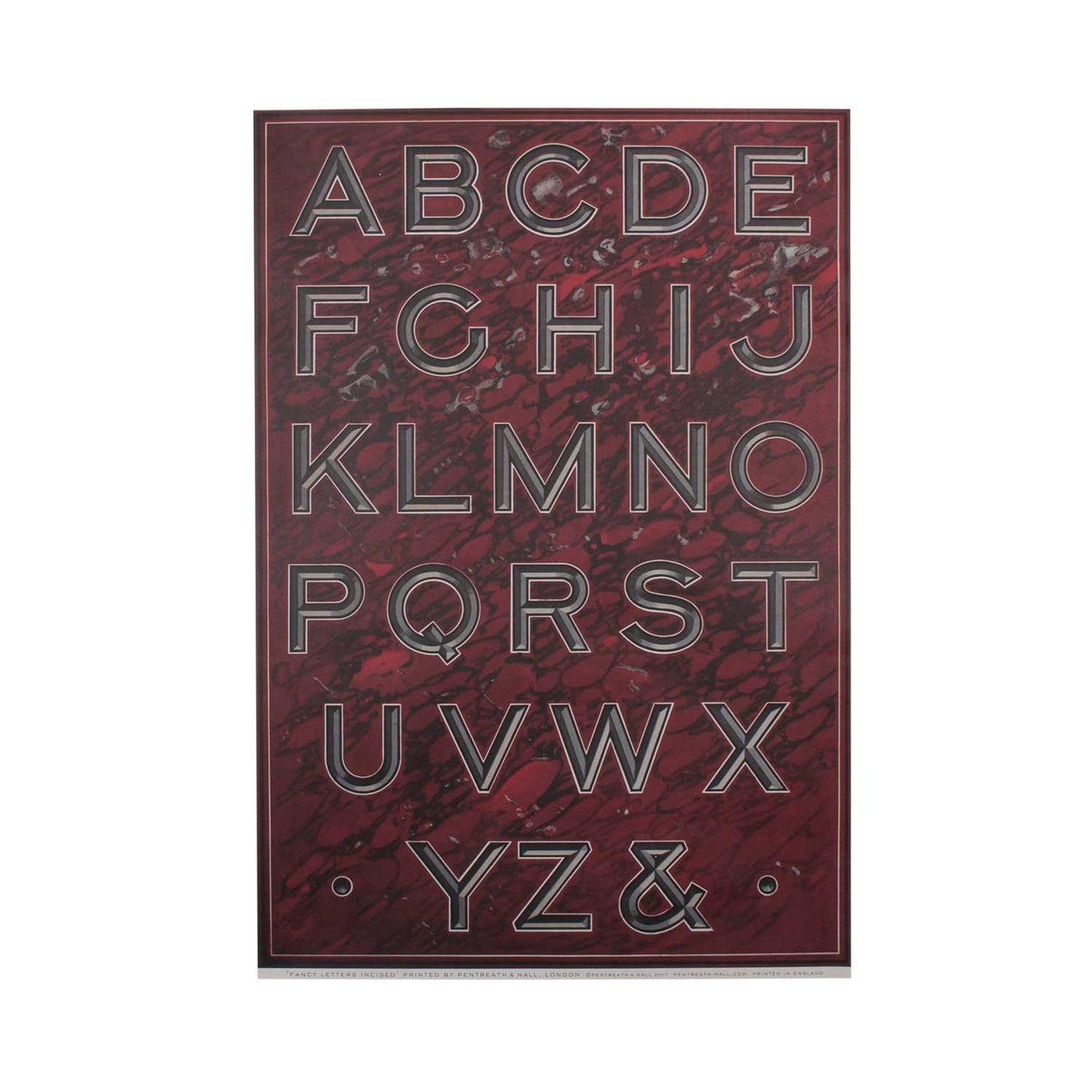 Fancy Letters Incised - Wrapping Paper