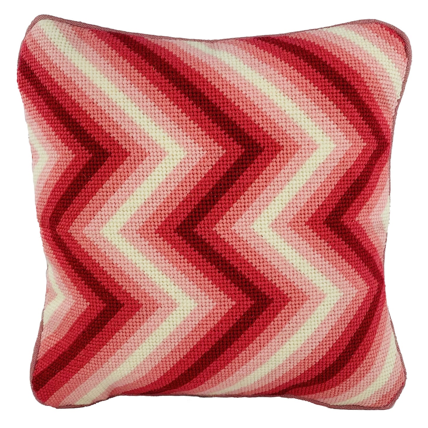 Zig-Zag Cushion - Pink