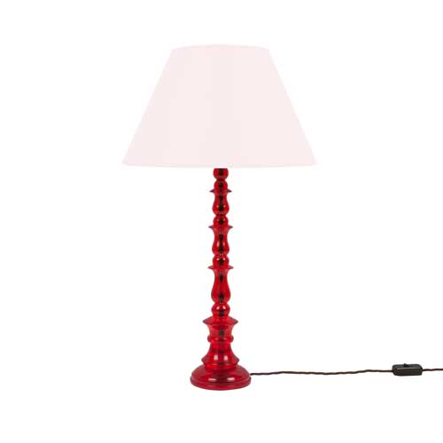 Spring Resin Lamp Red