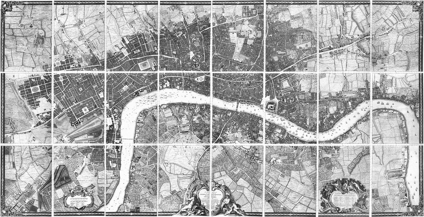 Rocque Plan of London, 1746.