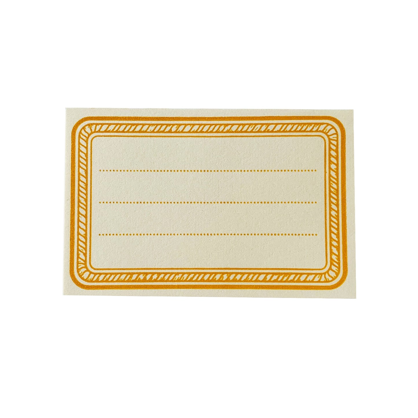 Yellow Rope Letterpress Bookplates - Set of 8