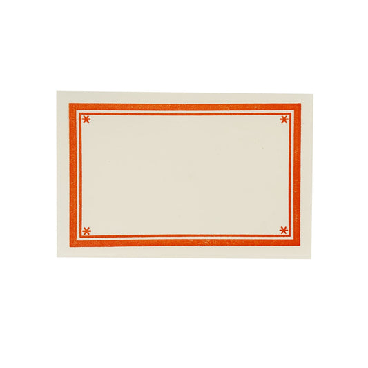 Orange Star Letterpress Bookplates - Set of 8