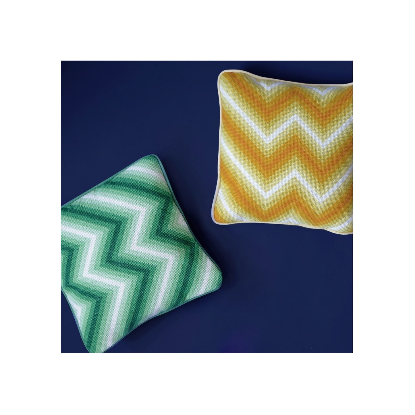 Zig-Zag Cushion - Pink